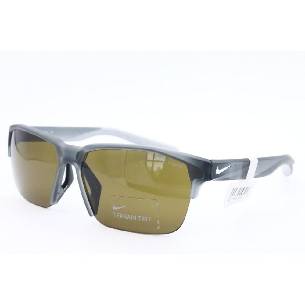 Nike MAVERICK FREE CU3746 065 Matte Cool Grey Sunglasses Terrain Brown Lens 60mm